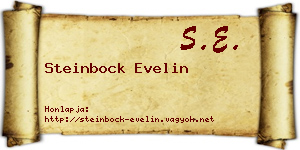 Steinbock Evelin névjegykártya